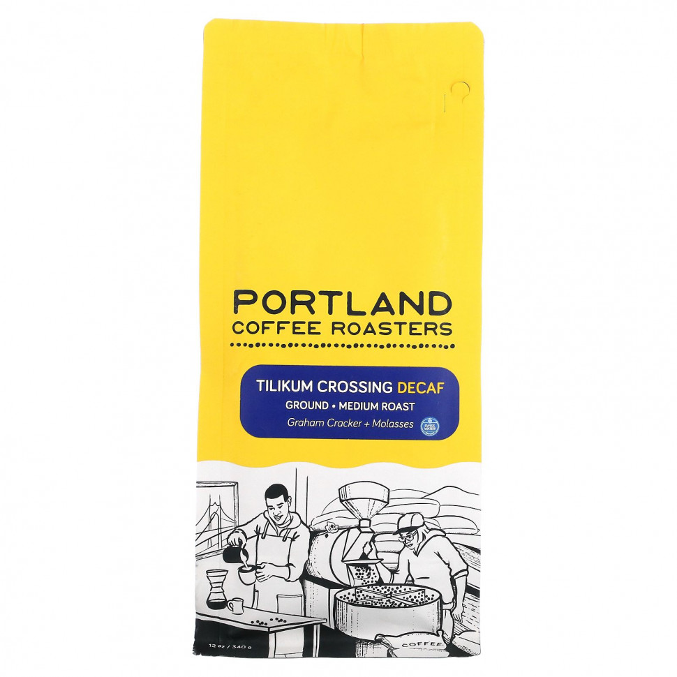   (Iherb) Portland Coffee Roasters, Tilikum Crossing Decaf, ,  , 340  (12 )    -     , -, 