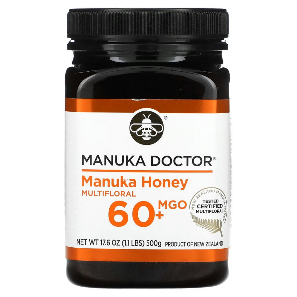 ���� ������ (Iherb) Manuka Doctor, ��� ������ �� �����������, MGO 60+, 500 � (17,6 �����), ������ �� 5960 ���