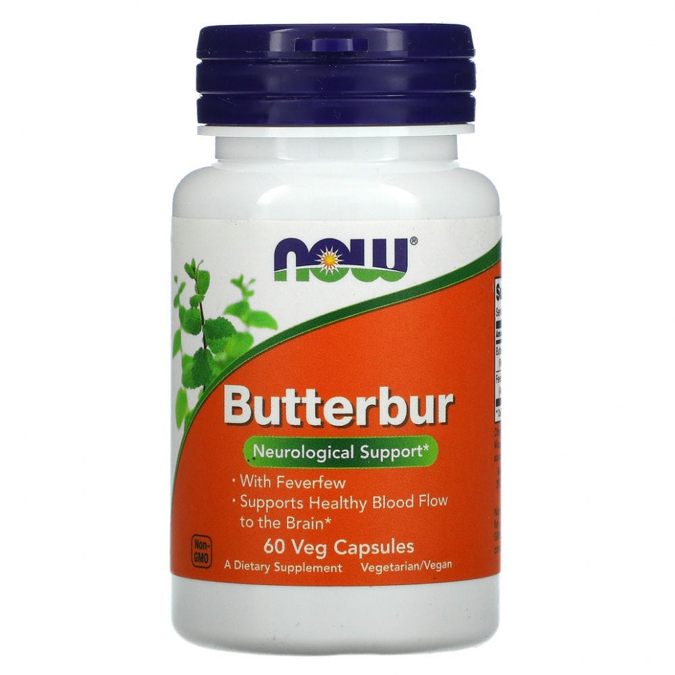 ���� ������ (Iherb) NOW Foods, Butterbur, 60 ������������ ������, ������ �� 3210 ���