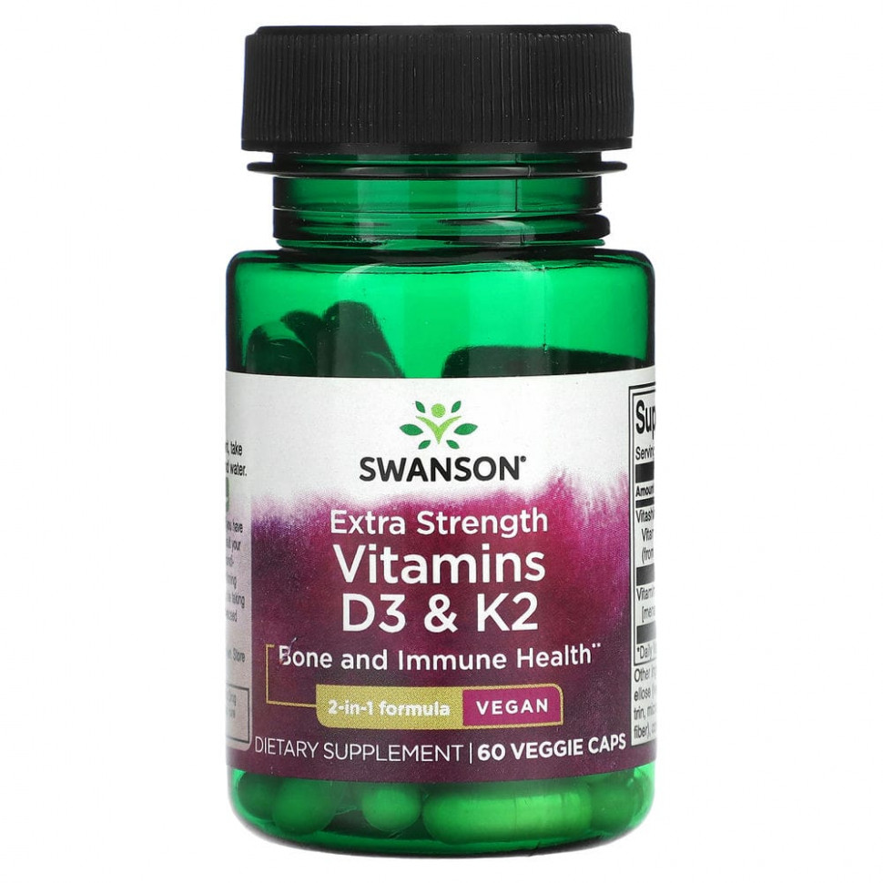   (Iherb) Swanson,  D3  K2, 60      -     , -, 