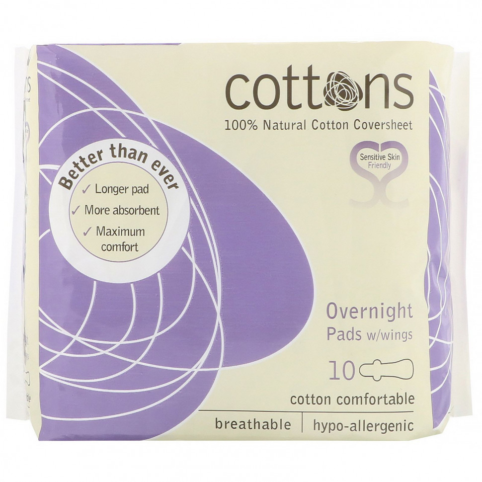   (Iherb) Cottons,    ,    100%  ,    , 10     -     , -, 