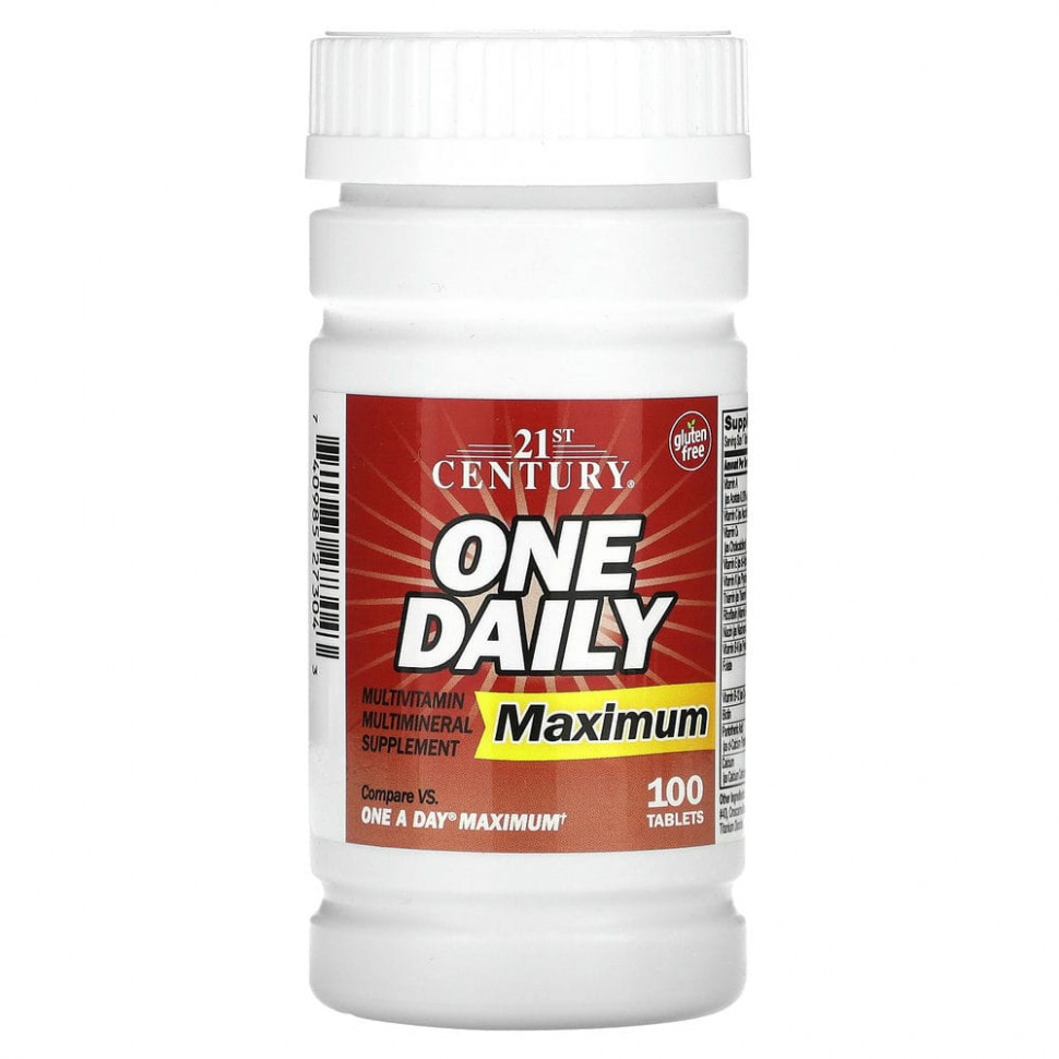   (Iherb) 21st Century, One Daily, Maximum, 100     -     , -, 