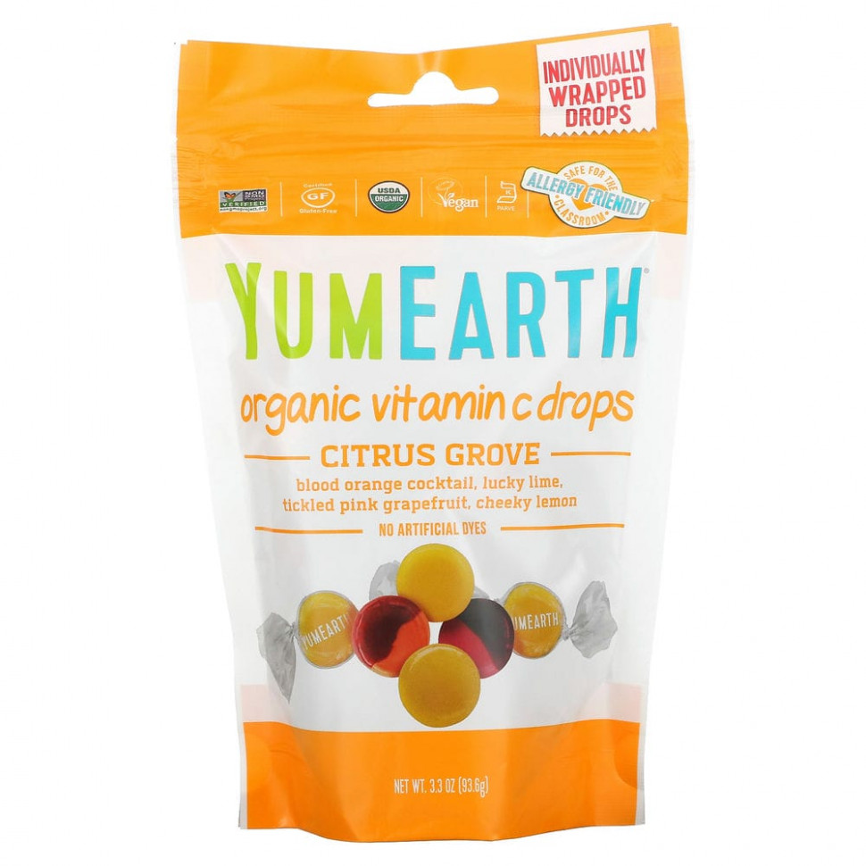 ���� ������ (Iherb) YumEarth, ������������ ������� � ��������� � Citrus Grove, 93,5 � (3,3 �����), ������ �� 870 ���