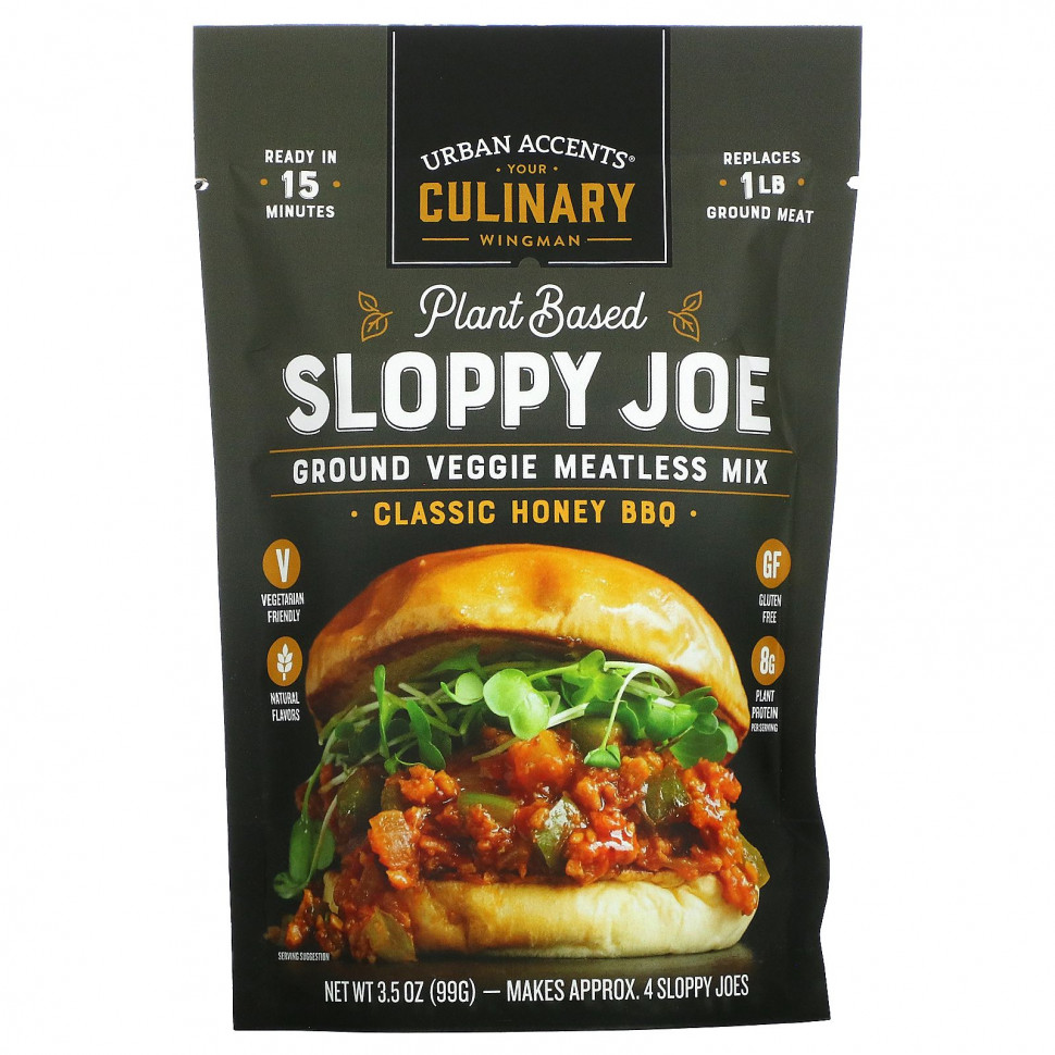���� ������ (Iherb) Urban Accents, Sloppy Joe �� ������������ ������, ������� ����� ��� ����, ������������ ������� �������, 99 � (3,5 �����), ������ �� 1160 ���