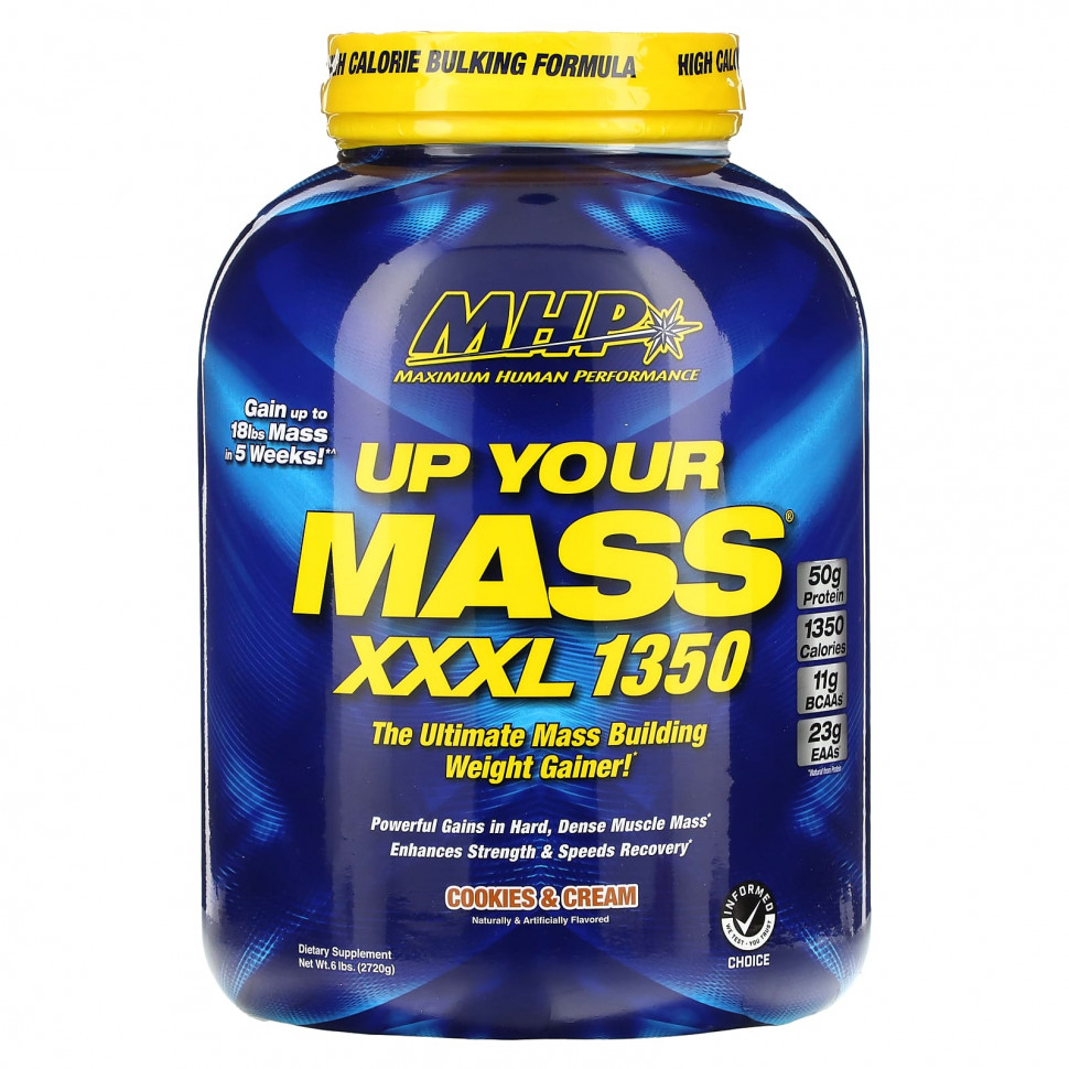 ���� ������ (Iherb) MHP, Up Your Mass XXXL 1350, ������� � ������, 2720 � (6 ������), ������ �� 11020 ���