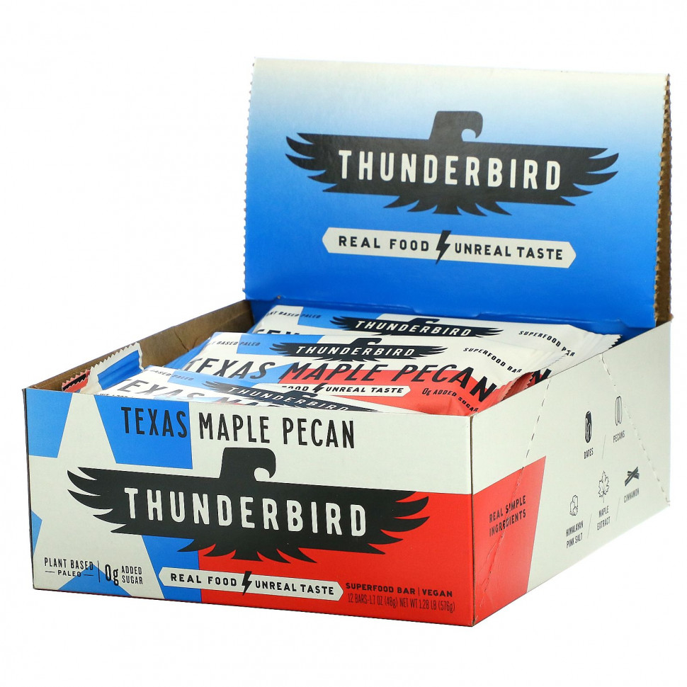 ���� ������ (Iherb) Thunderbird, Superfood Bar, ��������� ���� � �����, 12 ����������, 48 � (1,7 �����), ������ �� 5870 ���