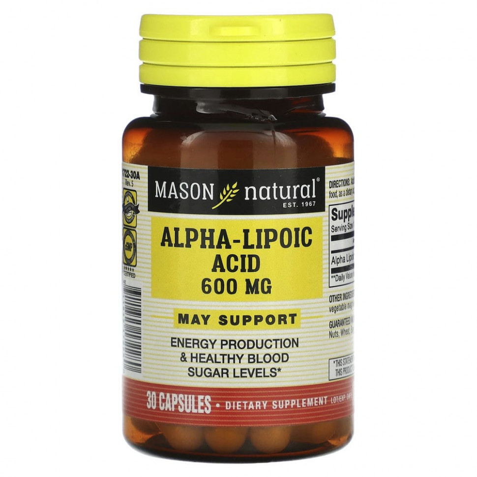   (Iherb) Mason Natural, - , 600 , 30     -     , -, 