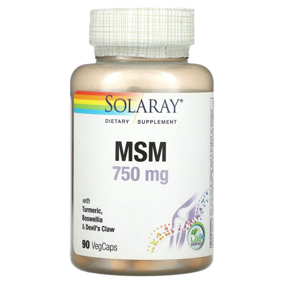 ���� ������ (Iherb) Solaray, ���, 750 ��, 90 �������������� ������, ������ �� 1690 ���