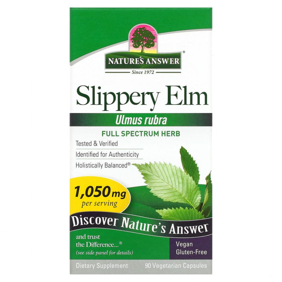   (Iherb) Nature's Answer,   (Ulmus Rubra), 350 , 90      -     , -, 