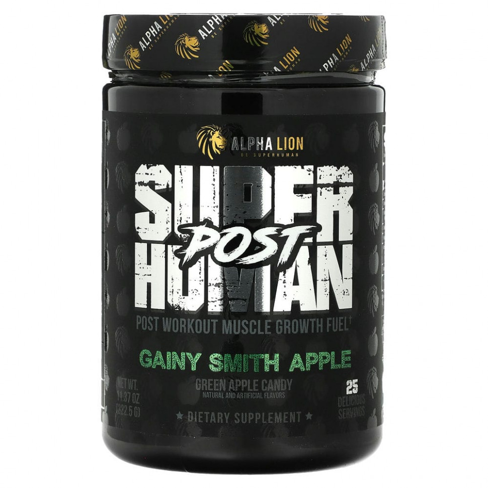 ���� ������ (Iherb) ALPHA LION, SuperHuman Post, ������ ����� ����, ������� � ������� �������, 322,5 � (11,37 �����), ������ �� 7620 ���