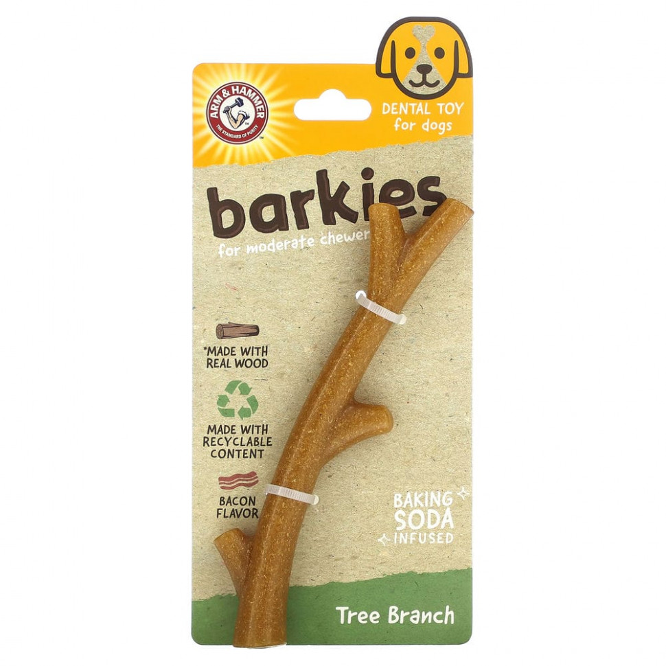 ���� ������ (Iherb) Arm & Hammer, Barkies for Moderate Chewers, ����������������� ������� ��� �����, ����� ������, �����, 1 �������, ������ �� 1020 ���