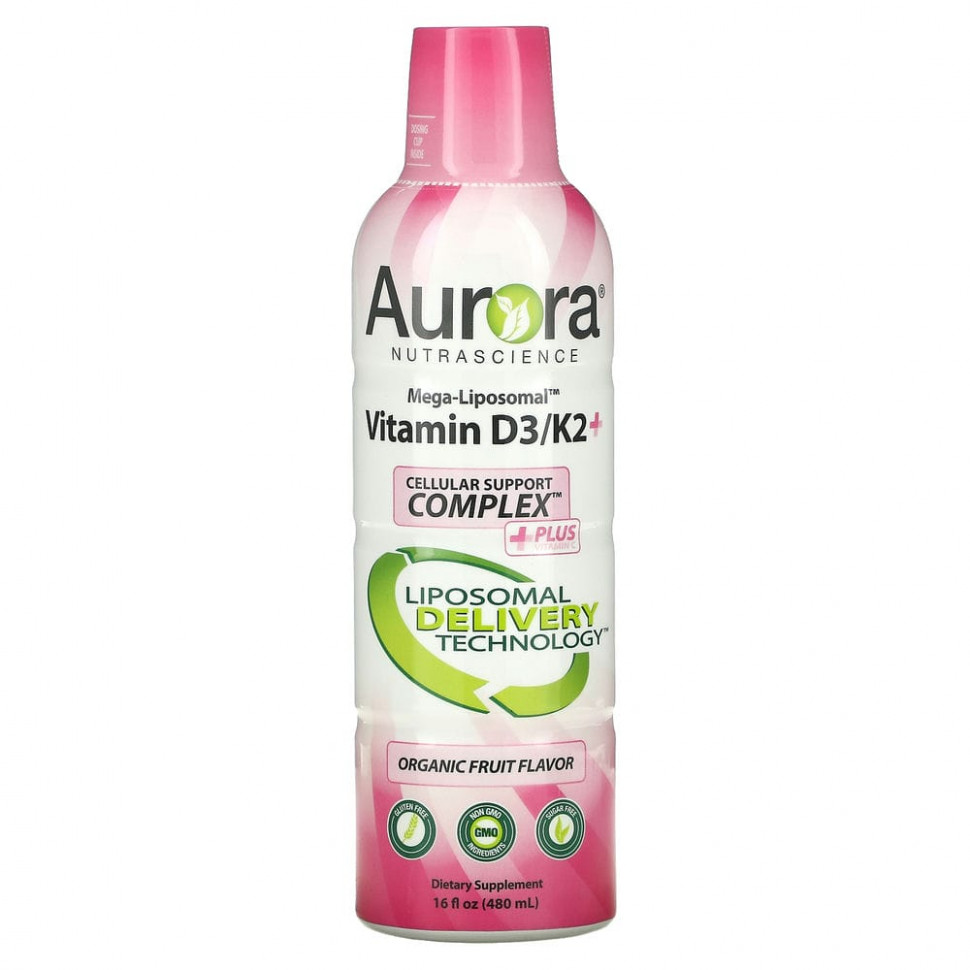���� ������ (Iherb) Aurora Nutrascience, Mega-Liposomal Vitamin D3+, ������� D3, ������������ ��������� ����, 9000 ��, 480 �� (16 ����. �����), ������ �� 5650 ���