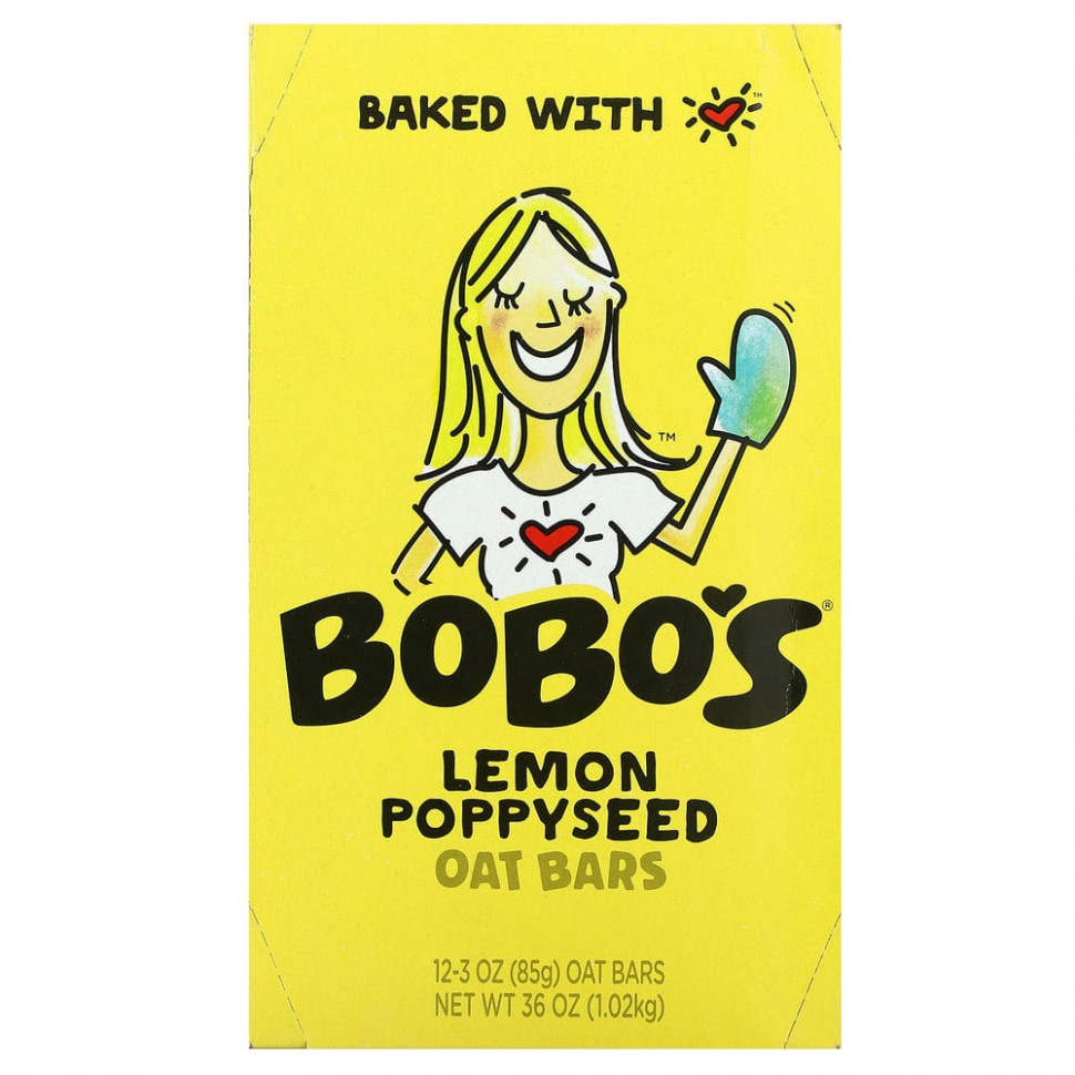 ���� ������ (Iherb) Bobo's Oat Bars, ������� ��������� � ������� � �����, 12 ���������� �� 85 � (3 �����), ������ �� 6700 ���