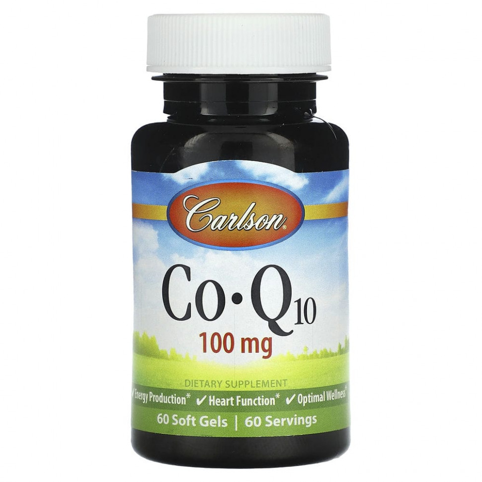 ���� ������ (Iherb) Carlson, CoQ10, 100 ��, 60 ������ ��������, ������ �� 4860 ���