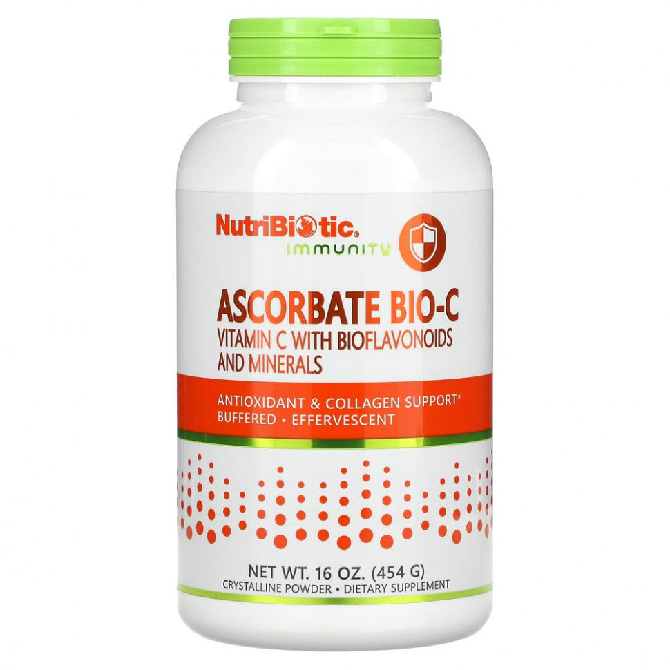 ���� ������ (Iherb) NutriBiotic, Immunity, �������� Bio-C, ������� C � ��������������� � ����������, 454 � (16 �����), ������ �� 4150 ���