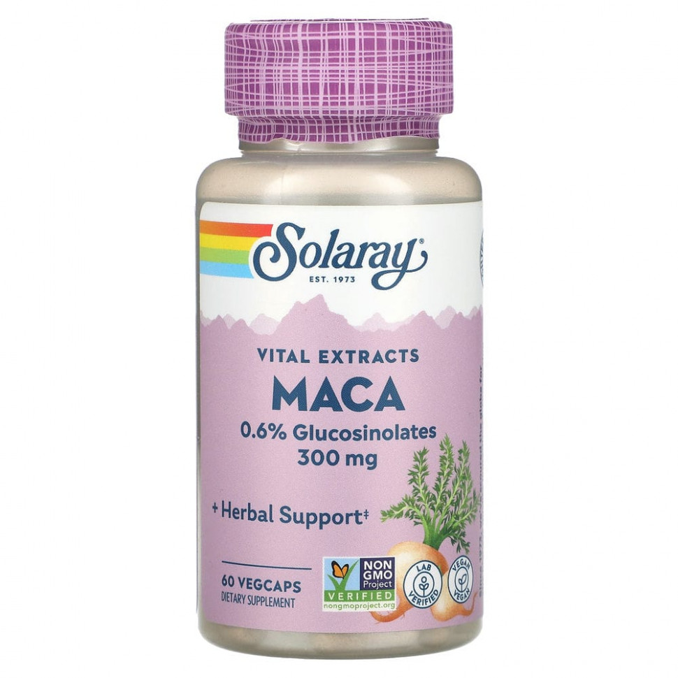���� ������ (Iherb) Solaray, Vital Extracts, ����, 300 ��, 60 ������������ ������, ������ �� 2600 ���