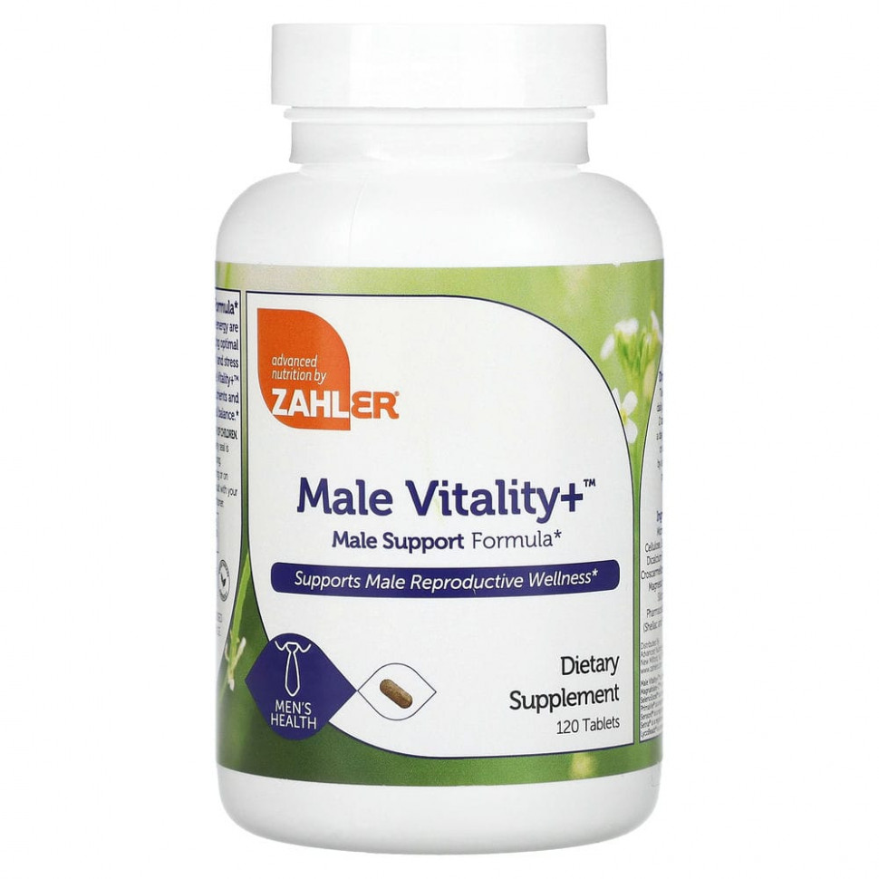 ���� ������ (Iherb) Zahler, Male Vitality +, 120 ��������, ������ �� 9330 ���