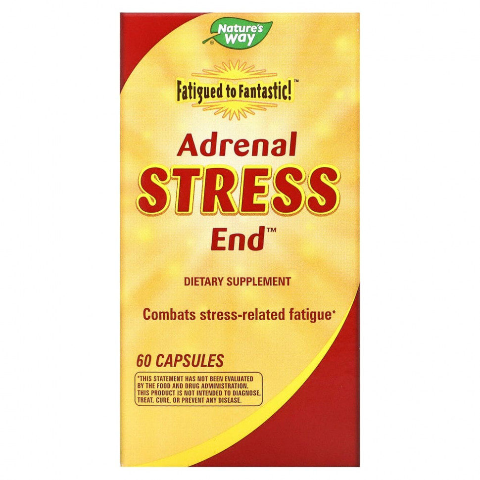   (Iherb) Nature's Way, Fatigued to Fantastic!, Adrenal Stress End, 60     -     , -, 