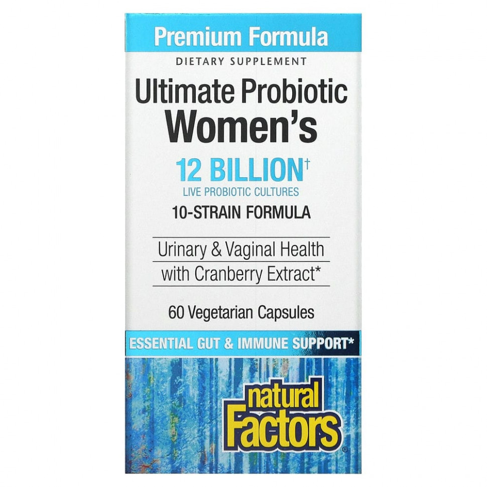 ���� ������ (Iherb) Natural Factors, Ultima Probiotic Women�s, ��������� ��� ������, 12 ���� ���, 60 �������������� ������, ������ �� 4000 ���