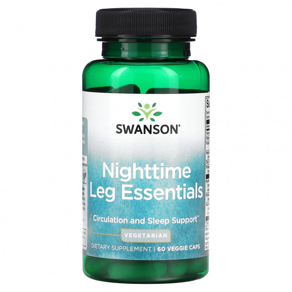 ���� ������ (Iherb) Swanson, Nighttime Leg Essentials, 60 ������������ ������, ������ �� 1710 ���