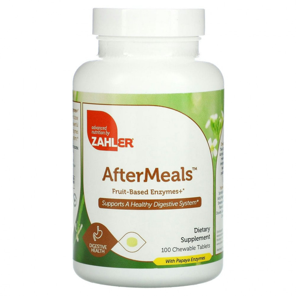 ���� ������ (Iherb) Zahler, AfterMeals, ��������� ��������, 100 ����������� ��������, ������ �� 2430 ���
