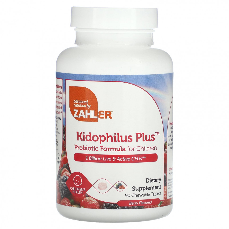   (Iherb) Zahler, Kidophilus Plus,    , , 1  , 90      -     , -, 