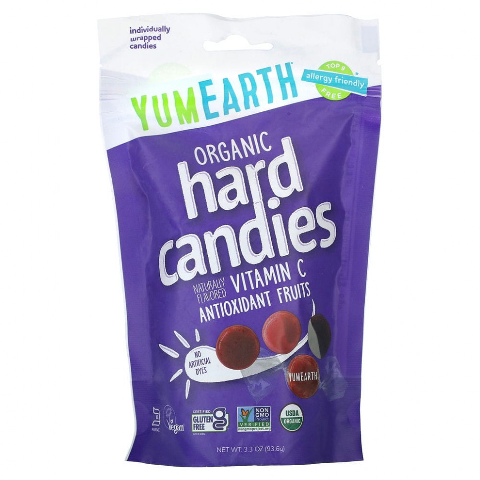 ���� ������ (Iherb) YumEarth, ������������ ������� � ��������� �, Anti-Oxifruits, 93,6 � (3,3 �����), ������ �� 880 ���