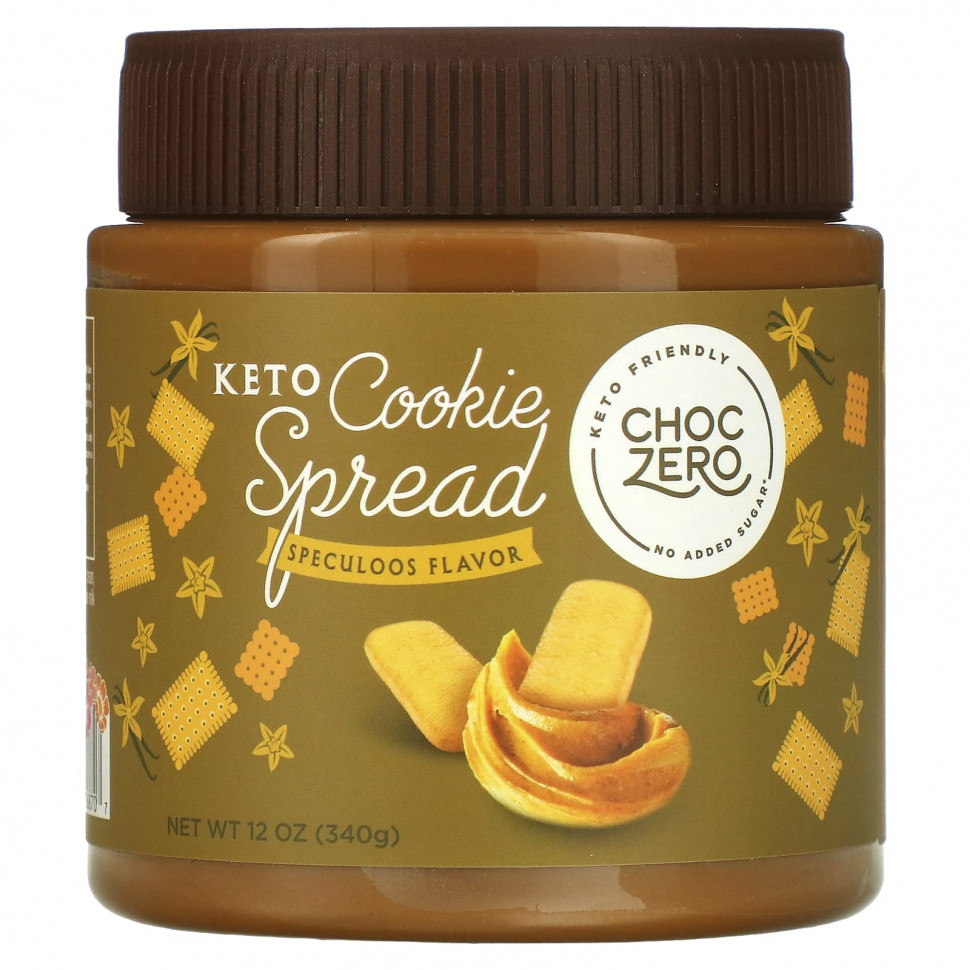   (Iherb) ChocZero, Keto Cookie Spread, Speculoos, 340  (12 )    -     , -, 