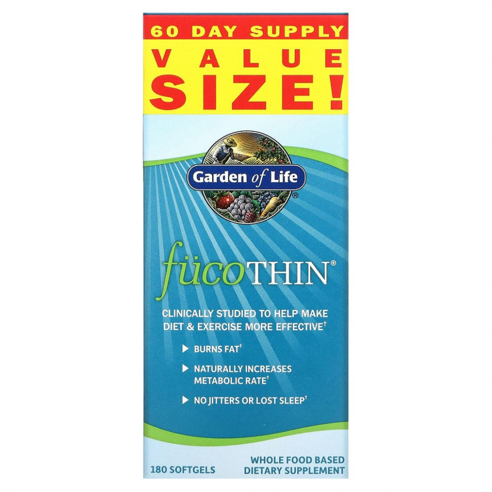   (Iherb) Garden of Life, FucoThin,    , 180       -     , -, 