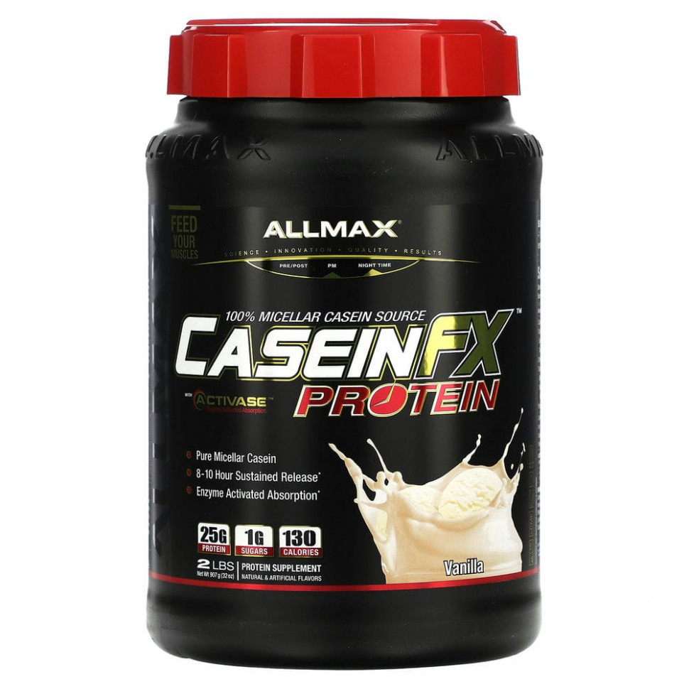 ���� ������ (Iherb) ALLMAX Nutrition, CaseinFX, 100%-��� ���������� ����������� �������, ������, 907 �, ������ �� 7910 ���