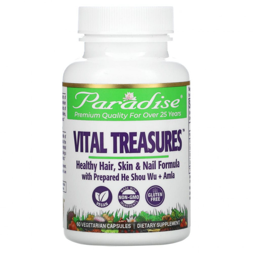   (Iherb) Paradise Herbs, Vital Treasures,  ,   , 60      -     , -, 