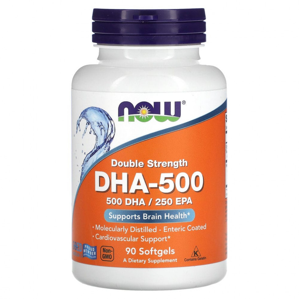���� ������ (Iherb) NOW Foods, ����� ��� DHA-500, �������� ��������, 90 ������ ��������, ������ �� 3550 ���