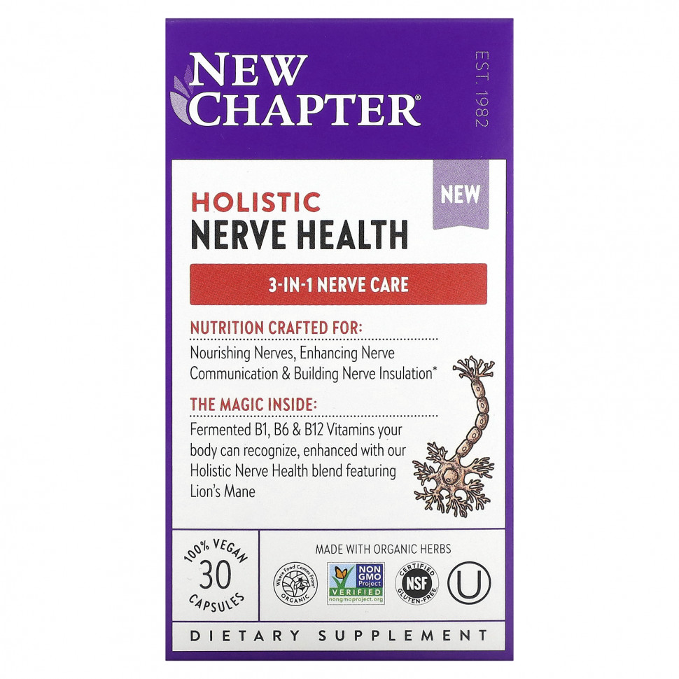   (Iherb) New Chapter, Holistic Nerve Health, 30     -     , -, 