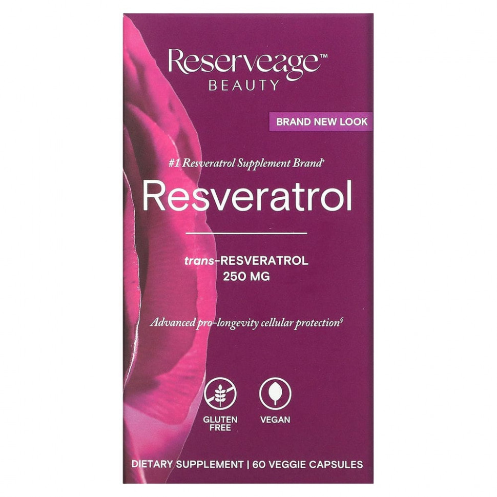 ���� ������ (Iherb) ReserveAge Nutrition, �����������, 250 ��, 60 ������������ ������, ������ �� 8310 ���