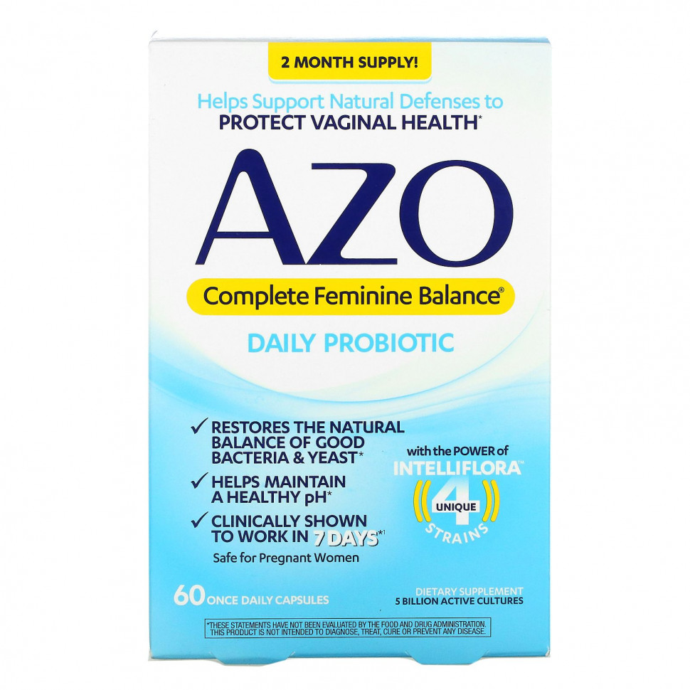���� ������ (Iherb) Azo, Complete Feminine Balance, ��������� ��� ����������� ������, 5 ���� �������� �������, 60 ������ ��� ������ ���� ��� � ����, ������ �� 11950 ���