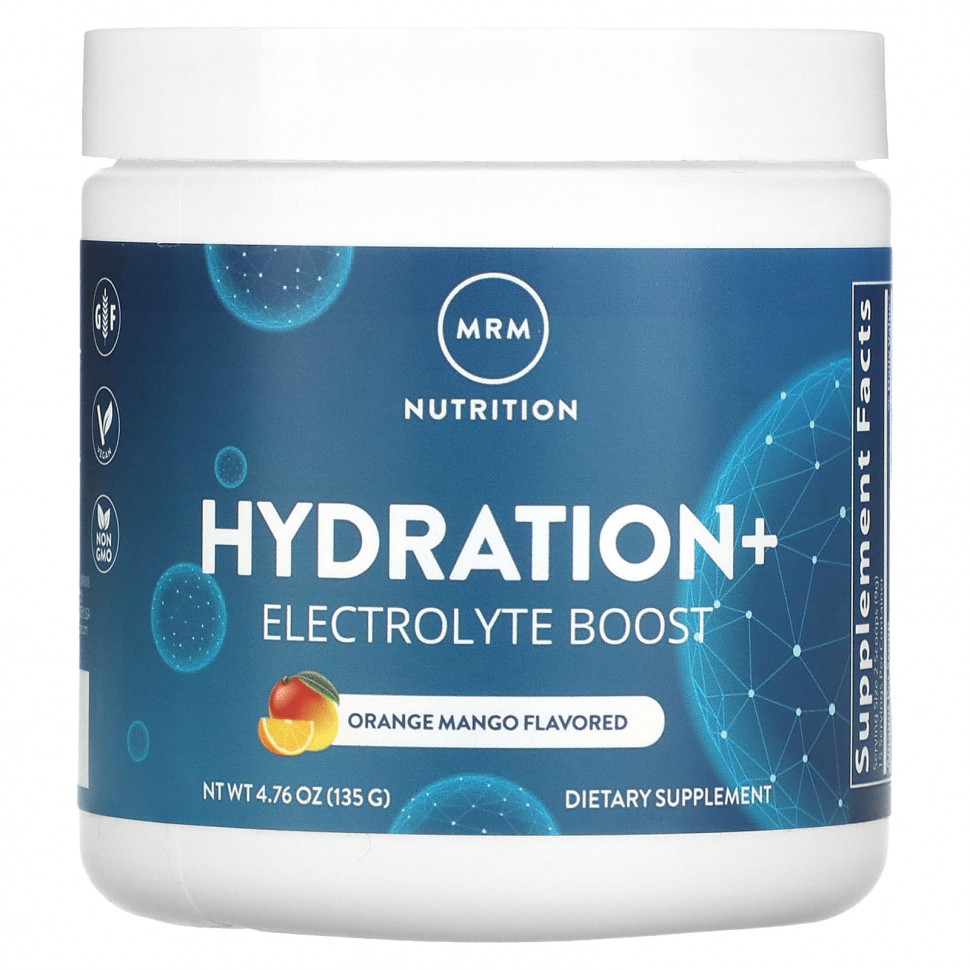 ���� ������ (Iherb) MRM Nutrition, Hydration + Electrolyte Boost, �������� � �����, 135 � (4,67 �����), ������ �� 1460 ���