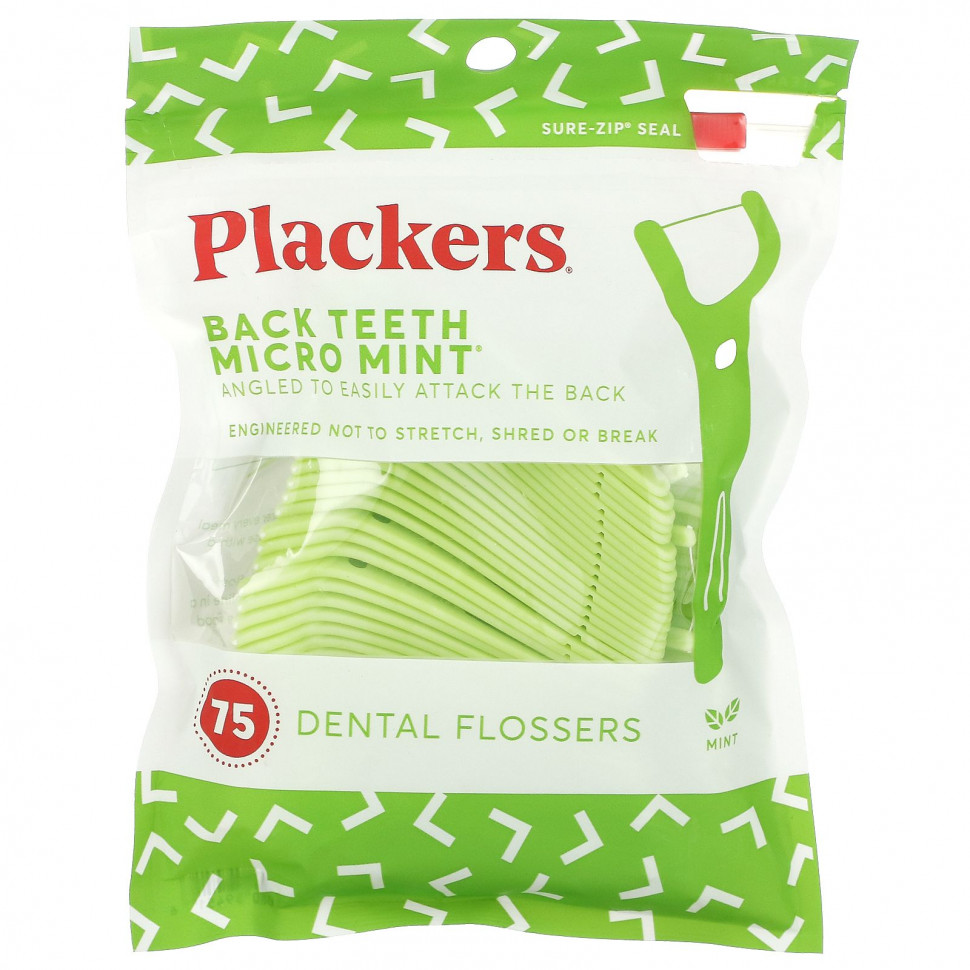   (Iherb) Plackers, Micro Mint,      , , 75 .    -     , -, 