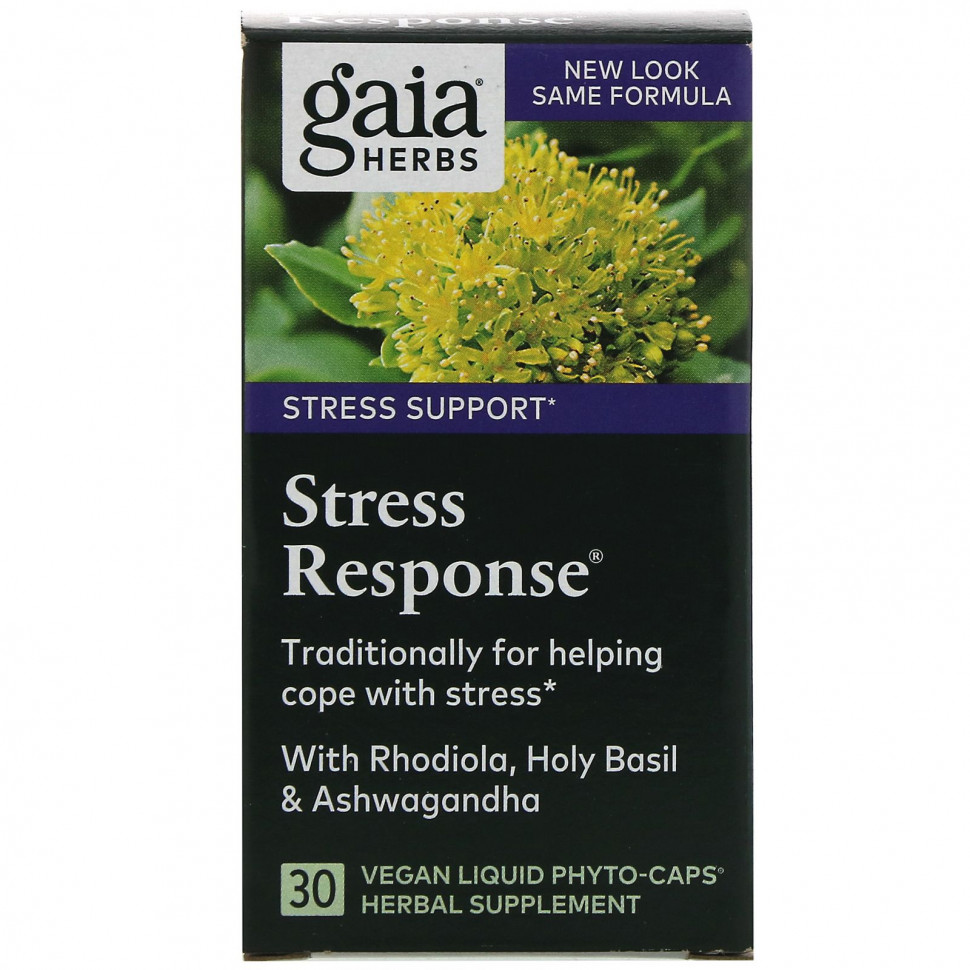 ���� ������ (Iherb) Gaia Herbs, Stress Response, 30 ��������� ������ ����-������, ������ �� 3040 ���