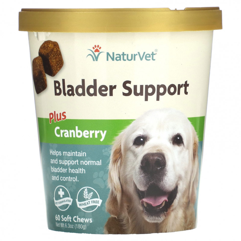 ���� ������ (Iherb) NaturVet, Bladder Support Plus Cranberry, ��� �����, 60 ����������� ��������, 180 � (6,3 �����), ������ �� 2990 ���