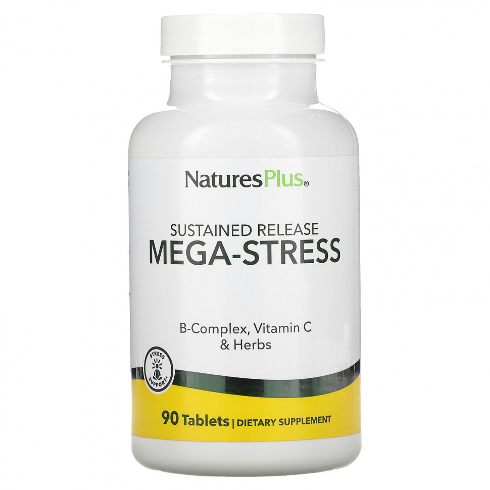   (Iherb) NaturesPlus, Mega-Stress,  , 90     -     , -, 