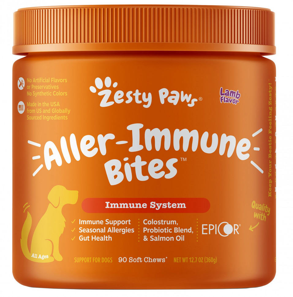   (Iherb) Zesty Paws, Aller-Immune Bites,     ,   , 90  , 360  (12,7 )    -     , -, 