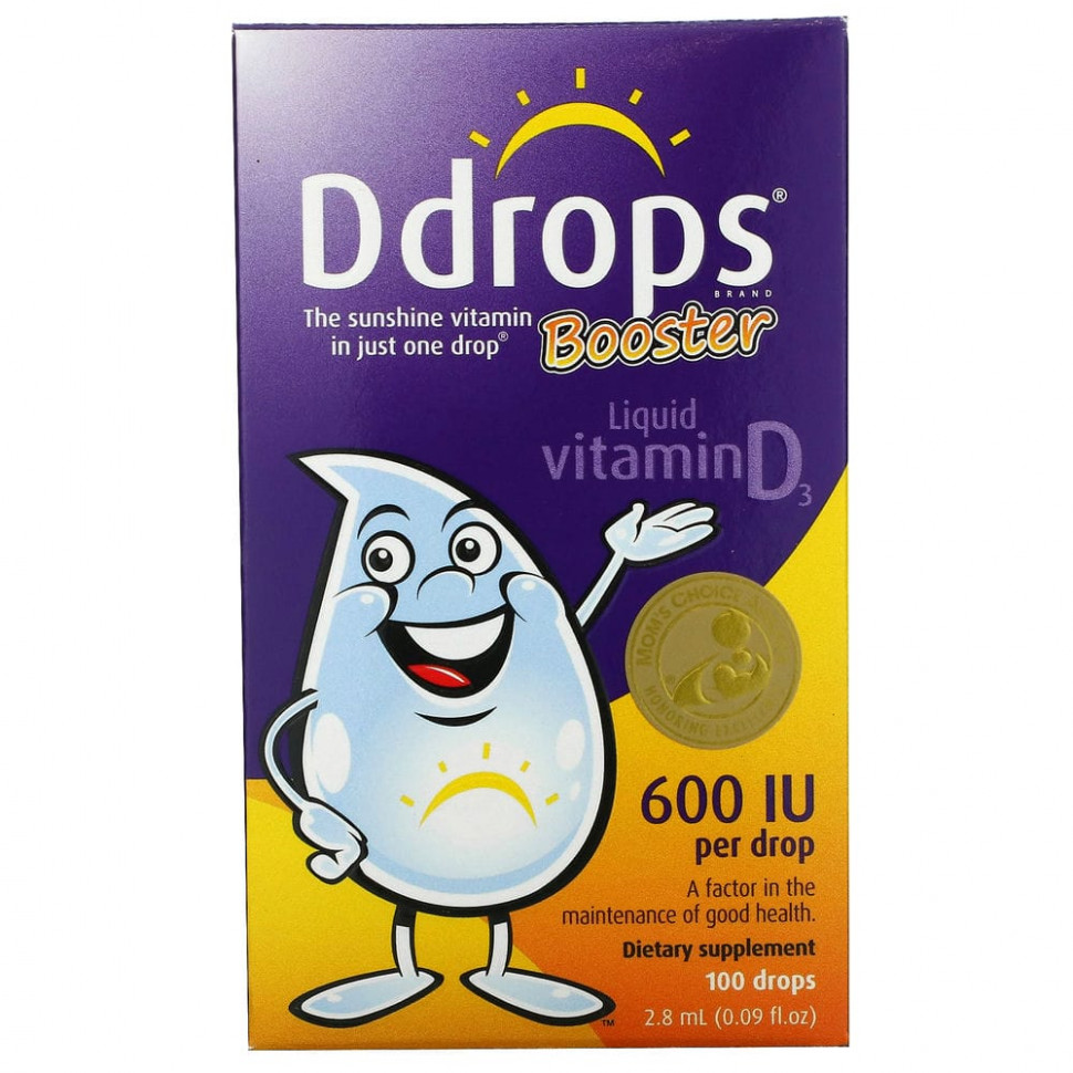   (Iherb) Ddrops, Booster,    D3, 600 , 2,8  (0,09 . )    -     , -, 