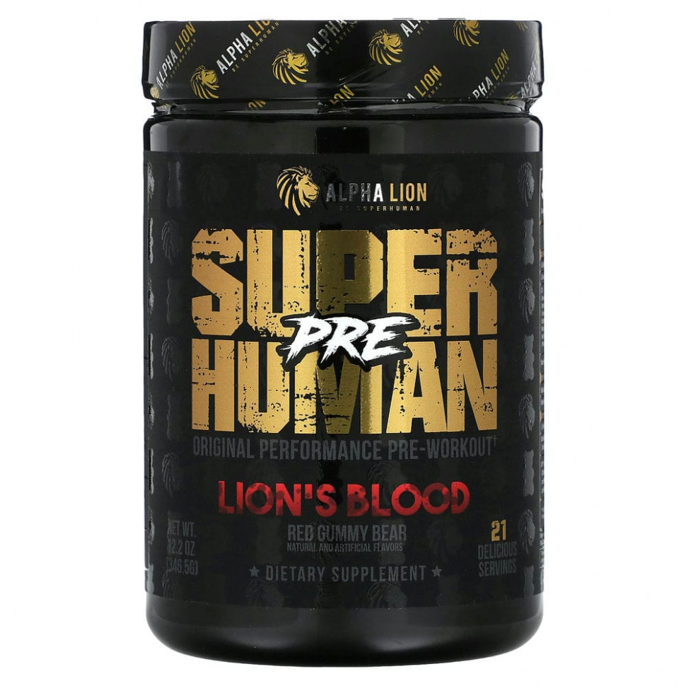   (Iherb) ALPHA LION, SuperHuman Pre, Lion's Blood,   , 346,5  (12,2 )    -     , -, 