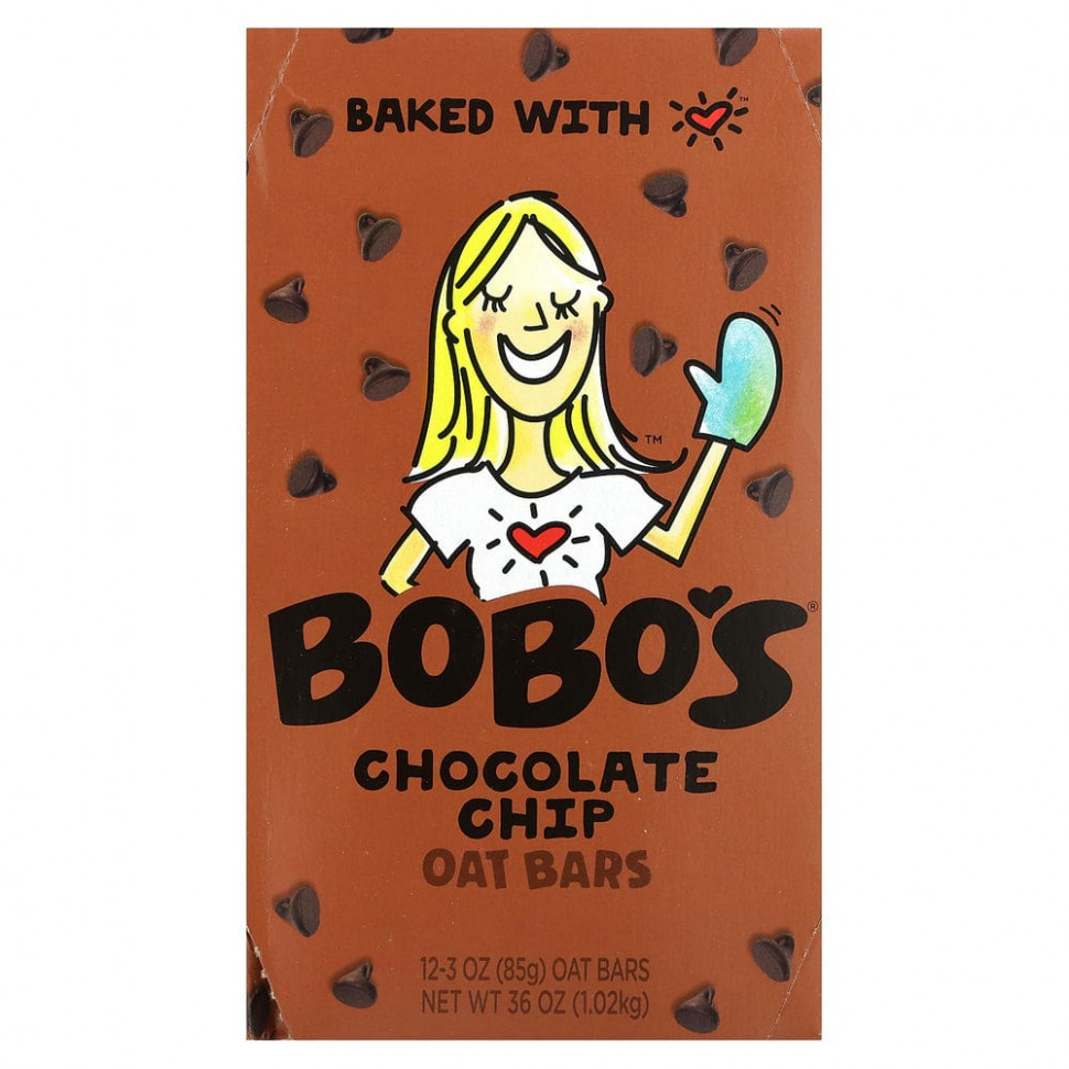 ���� ������ (Iherb) Bobo's Oat Bars, ������� ��������� � ���������� �������, 12 ����������, �� 85 � (3 �����), ������ �� 6670 ���