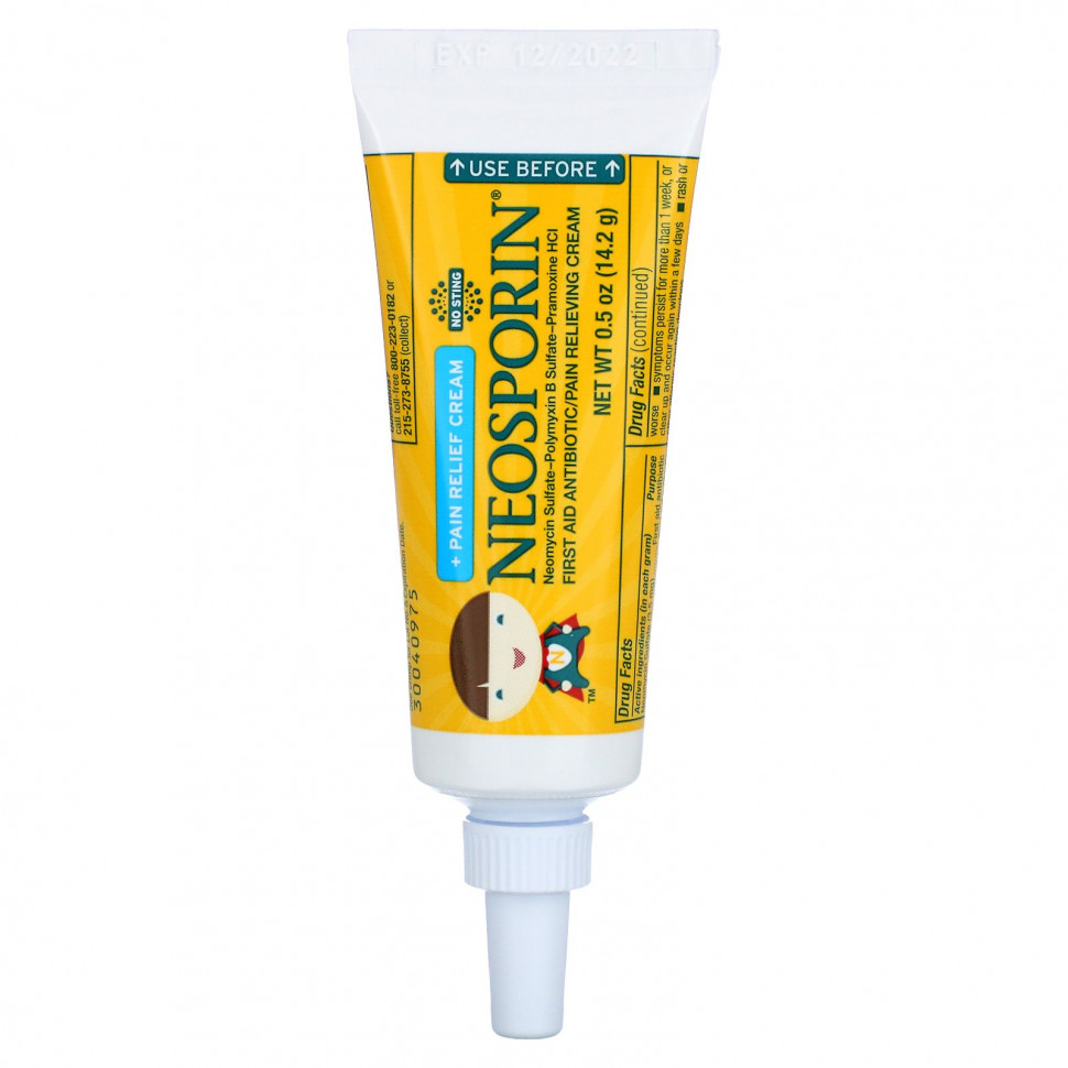   (Iherb) Neosporin, +Pain Relief,  ,    2 , 14,2  (0,5 )    -     , -, 