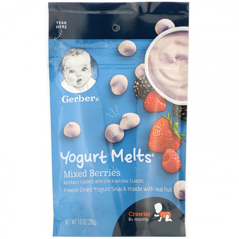   (Iherb) Gerber, Graduates, Yogurt Melts,  8 ,  , 28  (1,0 )    -     , -, 