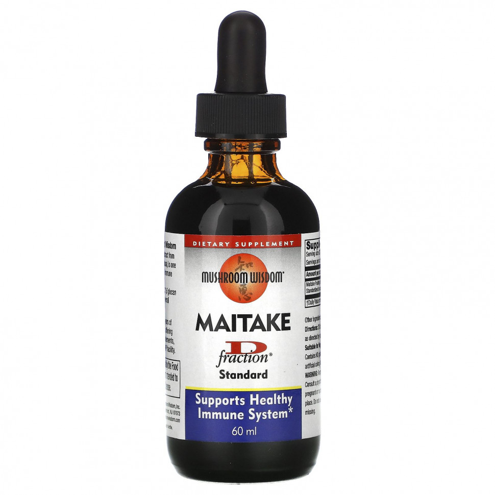 ���� ������ (Iherb) Mushroom Wisdom, D Fraction, ����-�����, ��������, 60 ��, ������ �� 4420 ���