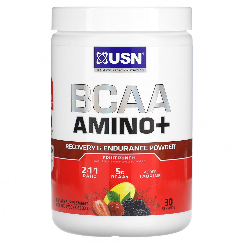 ���� ������ (Iherb) USN, BCAA Amino +, ������� ��� �������������� � ������������, ��������� ����, 273 � (9,63 �����), ������ �� 4660 ���