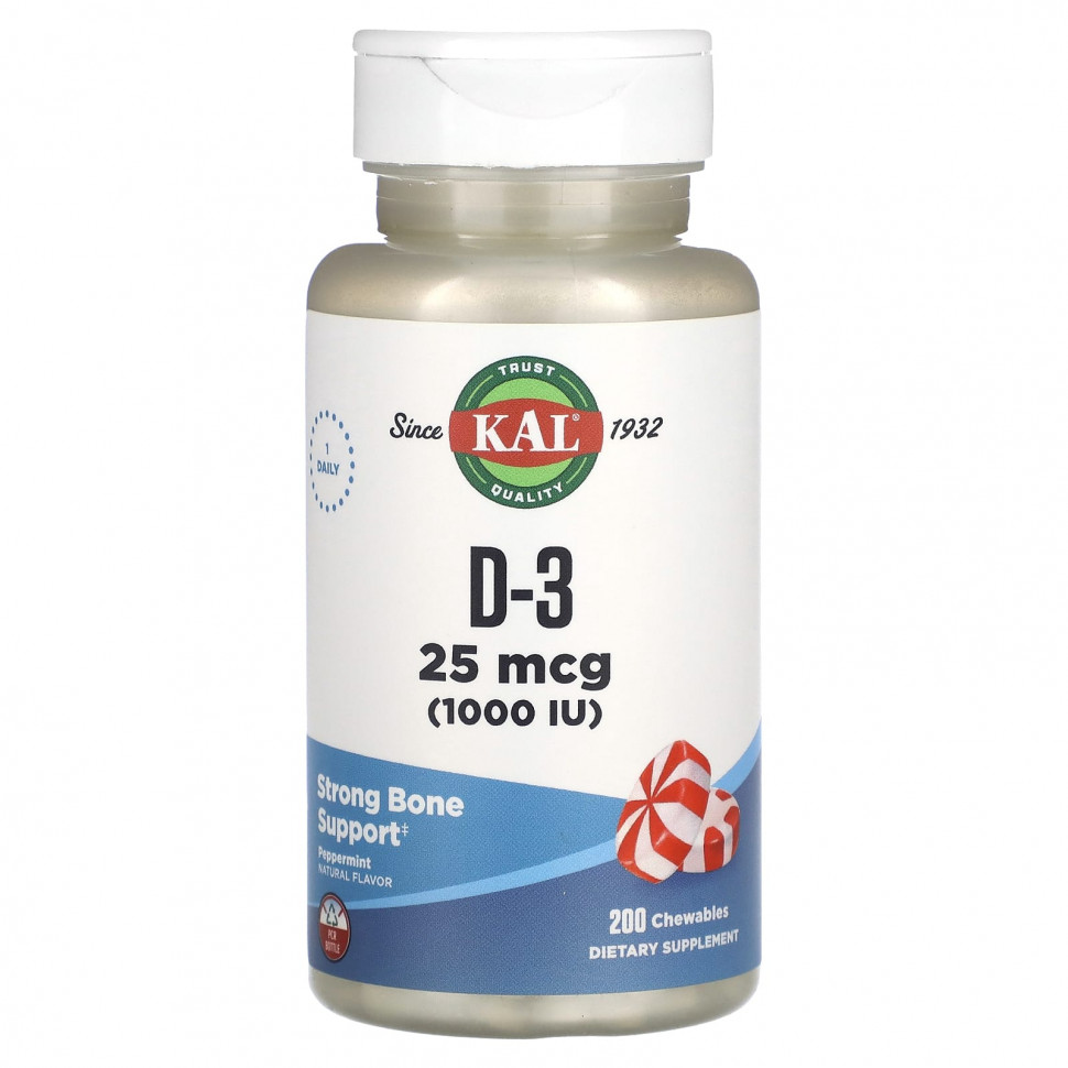   (Iherb) KAL, D-3, , 25  (1000 ), 200      -     , -, 