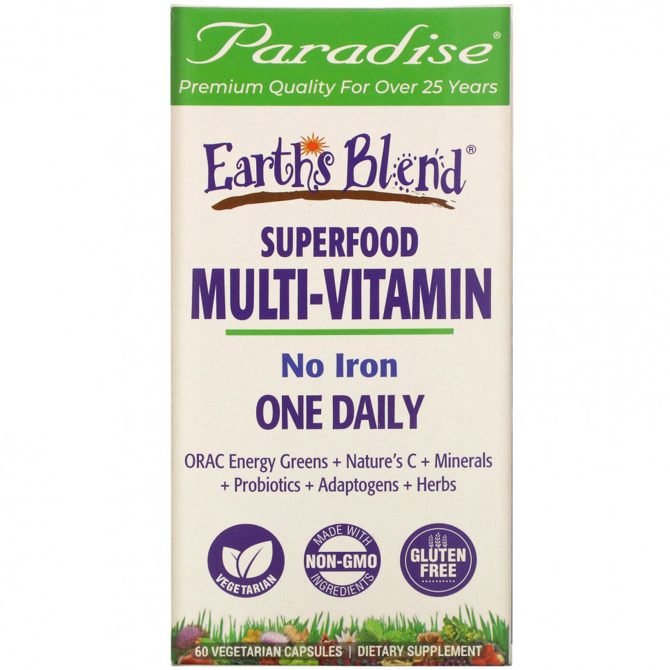   (Iherb) Paradise Herbs, Earth's Blend,    ,  , 60      -     , -, 